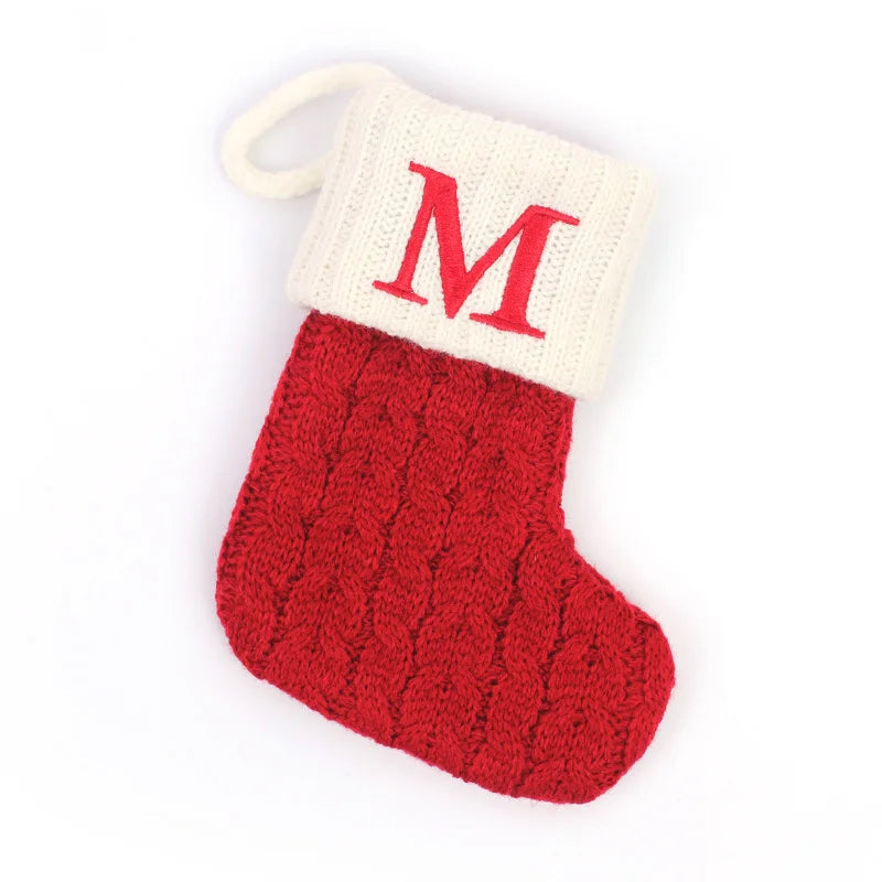 Chaussette de Noël à Suspendre avec Initiale