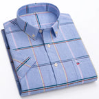 Chemise légère à carreaux pour homme - Manches courtes