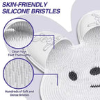 Tapis Lave-Pieds en Silicone – Massage Exfoliant et Antidérapant pour Douche