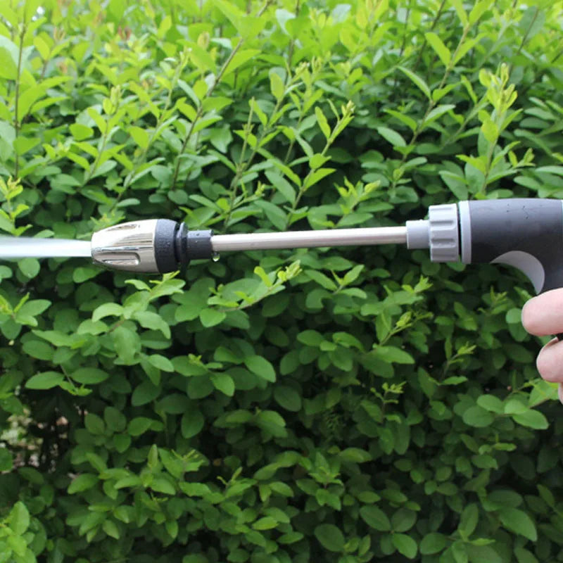 Pistolet d'arrosage de jardin à haute pression à longue tige et réservoir