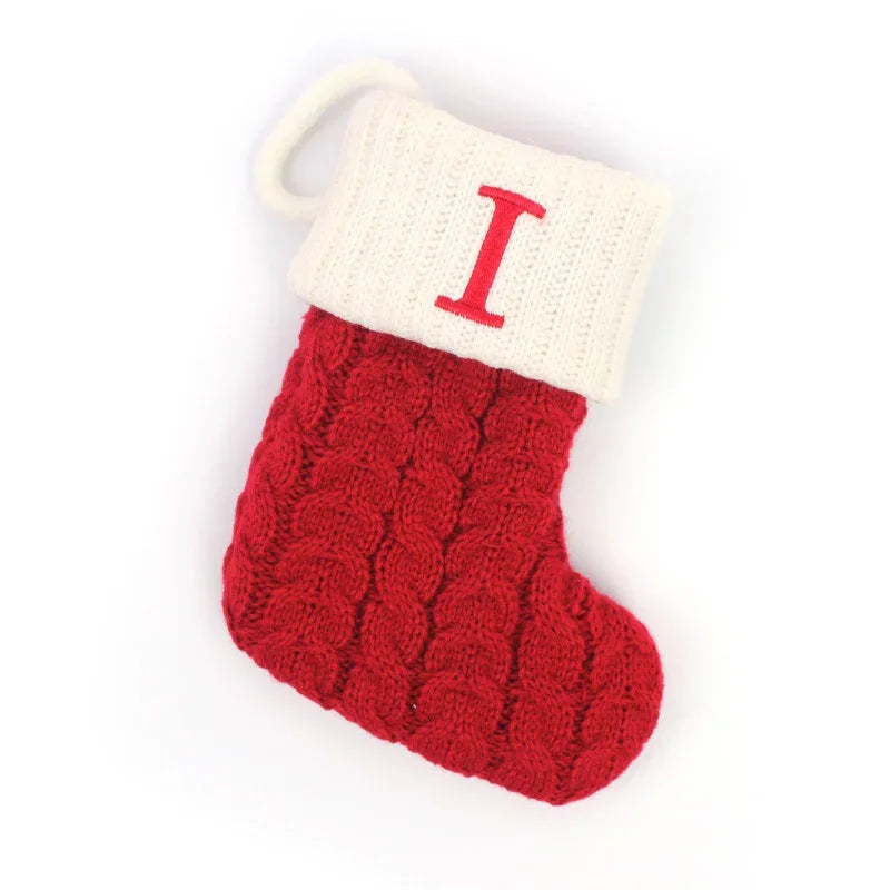 Chaussette de Noël à Suspendre avec Initiale