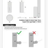 Butée de Porte Magnétique - Fixation Sans Clous