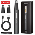 Tondeuse Nez & Oreilles Électrique – Rechargeable & Étanche - 2 Têtes OFFERTES