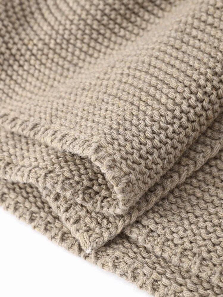 Cardigan à grosse maille avec ceinture
