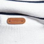 Pull fine Maille Marinière à Col rond - Homme