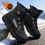 Men's Self-Lacing Fleece-Lined Snow Boots
