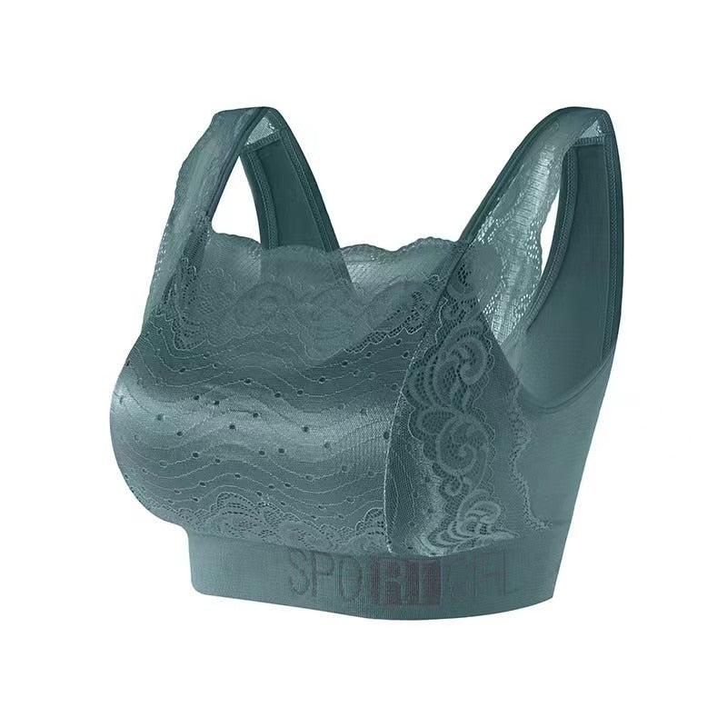 Brassière à dentelle Cache décolleté - sans armatures & sans coutures