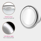 Miroir grossissant avec LED intégrée