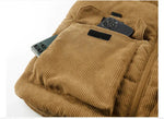 Veste sans manches double poche en velour cotelé - Intérieur polaire