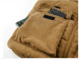 Veste sans manches double poche en velour cotelé - Intérieur polaire
