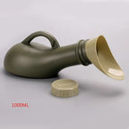 Urinoir Portable à Poignée Unisexe avec Embout Adapté & Réservoir 1000ML — Pratique pour Camping & Voyage