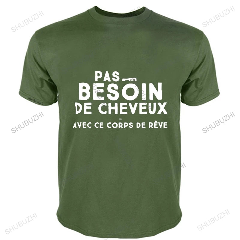 T-shirt Personnalisé "Pas besoin de cheveux avec ce rêve corps"