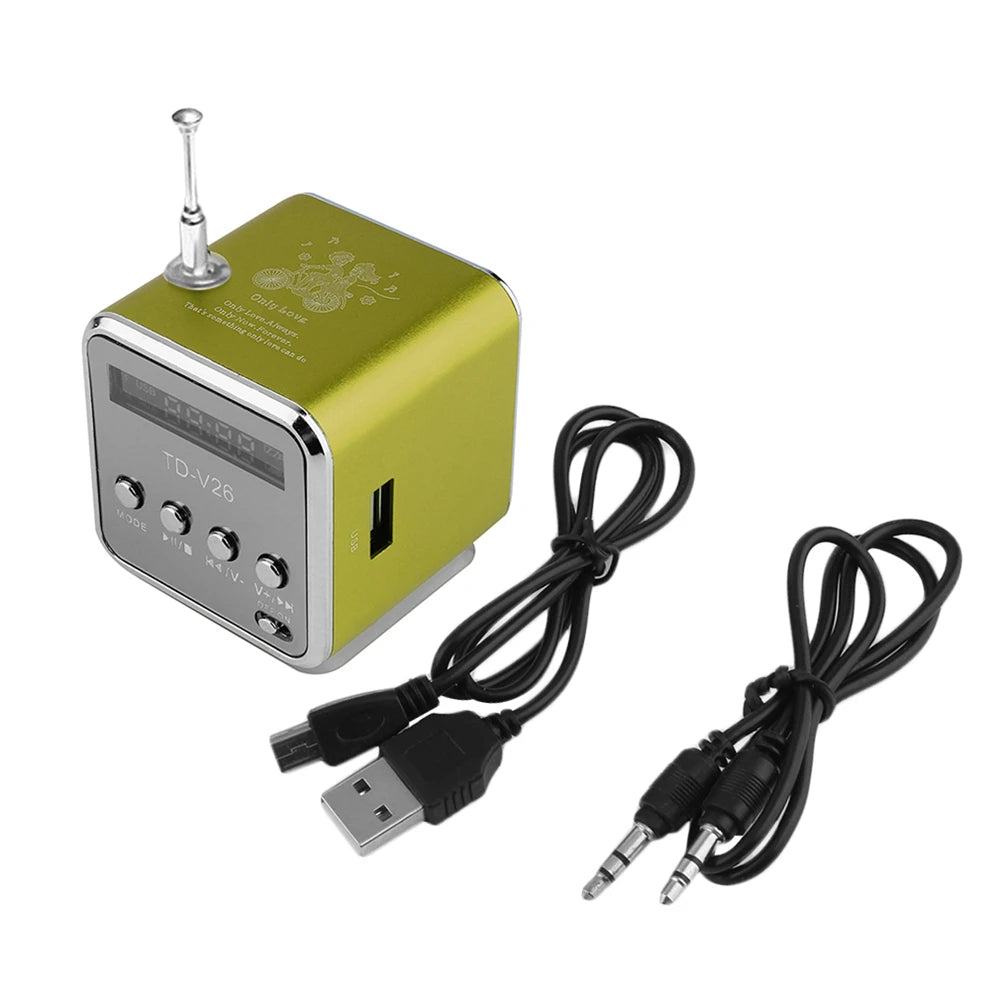 Mini Radio Cubique FM, Bluetooth & MicroSD
