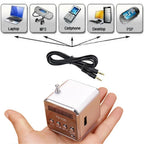 Mini Radio Cubique FM, Bluetooth & MicroSD