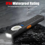 Lampe de Poche Rechargeable à Induction Multi-Modes + Clip Ceinture