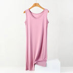 Loose Cotton Nightshirt - Plus Sizes
