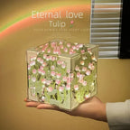 Lampe Cube LED DIY Tulipe à Créer Soit-même