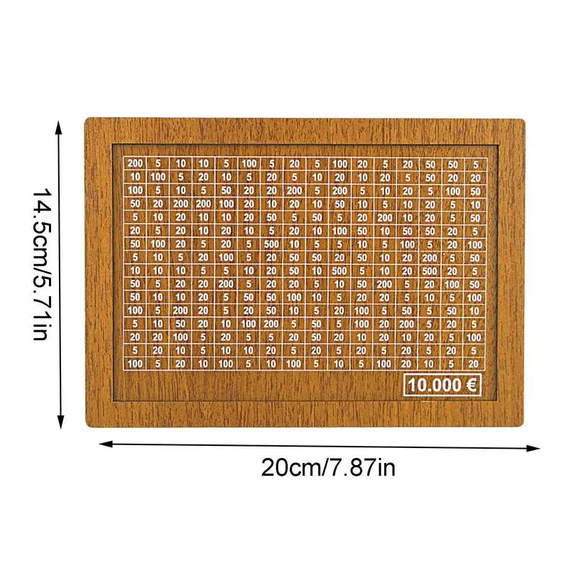 Tirelire en bois réutilisable pour atteindre vos objetcs d'économies