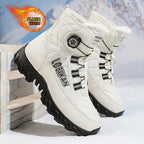 Men's Self-Lacing Fleece-Lined Snow Boots