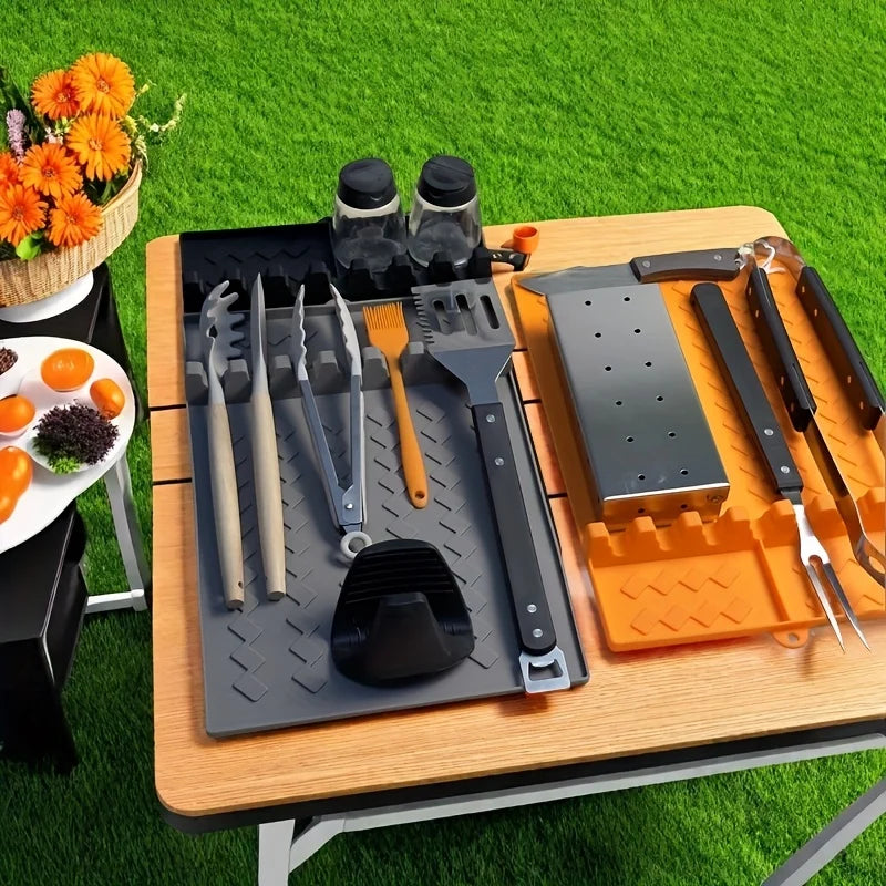 Tapis de Protection pour Barbecue en Silicone – Résistant à la Chaleur et Facile à Nettoyer