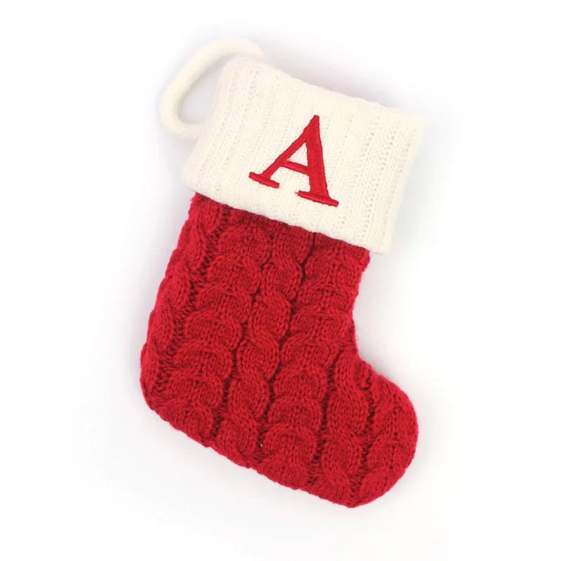 Chaussette de Noël à Suspendre avec Initiale