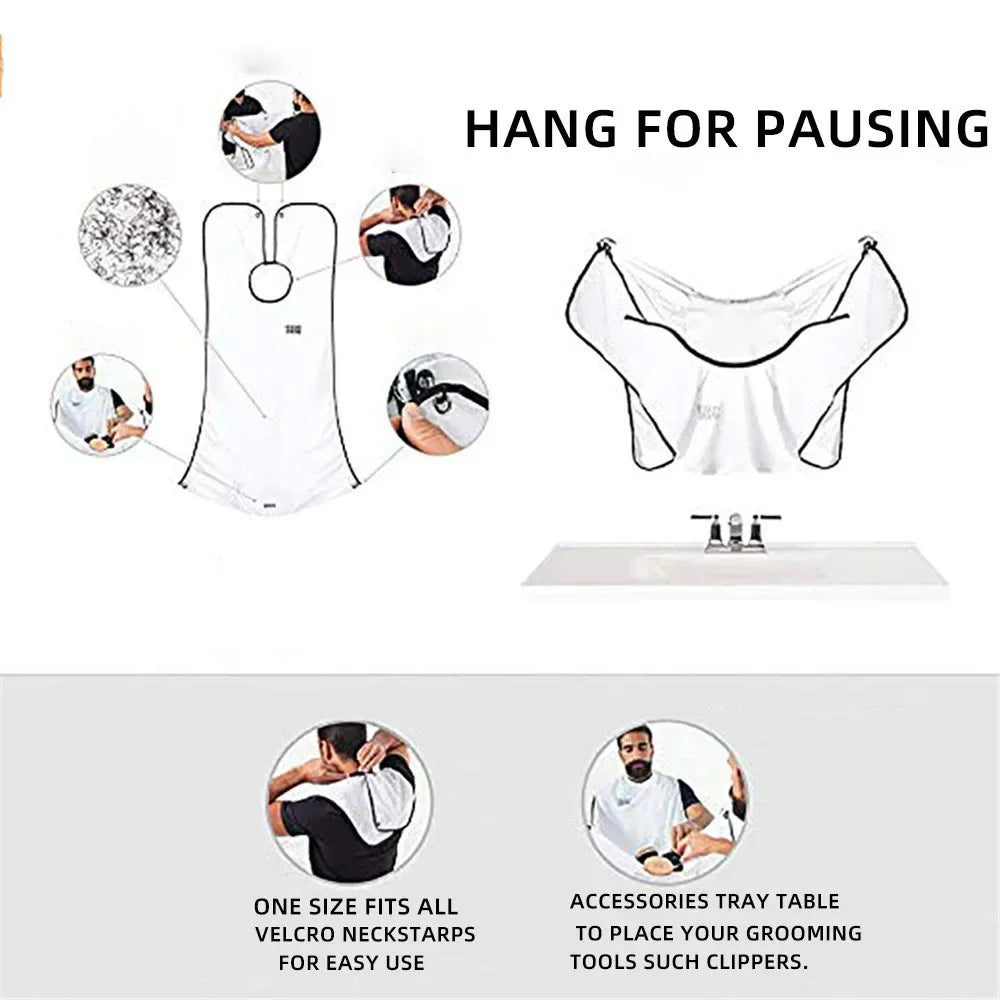 Tablier de Rasage pour Homme - Récolte les poils