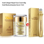 Crème pour le Visage au Collagène & Bave d'Escargot - Sérum Yeux OFFERT