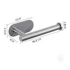 Support Papier Toilette Mural Sans Perçage en Acier Inoxydable - Lot de 2