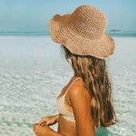 Grand Chapeau de Plage en Paille