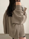 Cardigan en maille mi-long