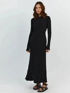 Robe longue plissée - Collection Automne 2023