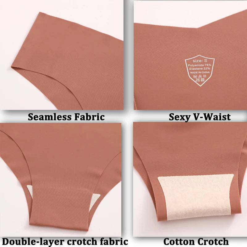 Lot de 4 Culottes sans coutures - respirantes et élastiques