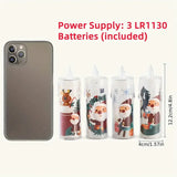 Lot de 4 Bougies LED de Noël - Lumière Chaude