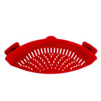 Passoire à pâtes en silicone anti-déversement, clip universel