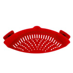 Passoire à pâtes en silicone anti-déversement, clip universel