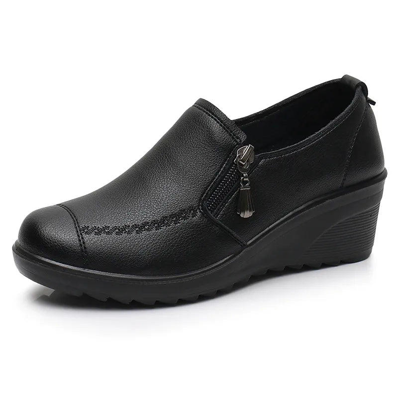 Chaussures décontractées à semelle compensée pour femme