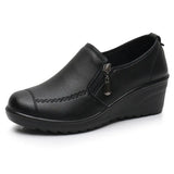 Chaussures décontractées à semelle compensée pour femme