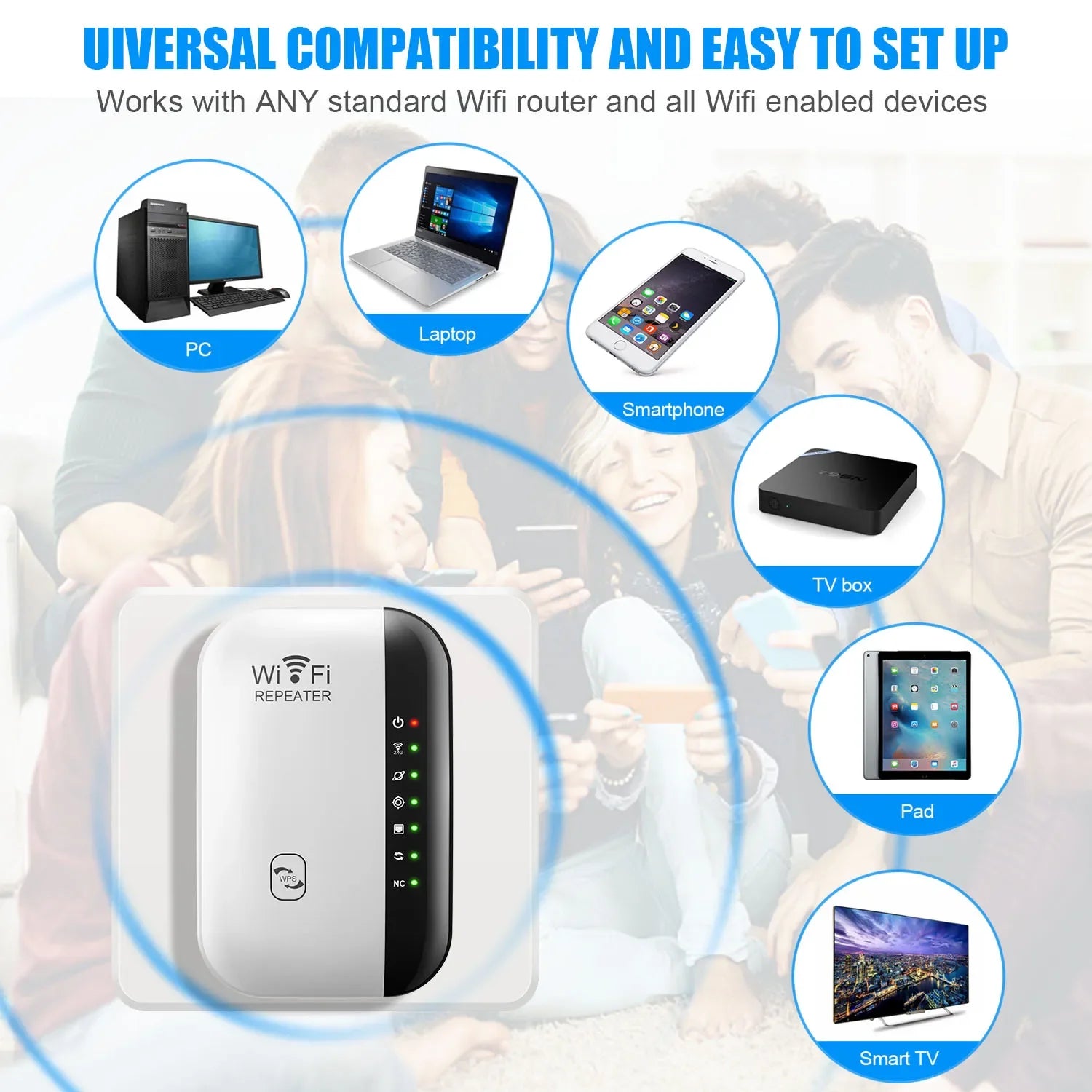 Amplificateur WiFi 300Mbps – Signal Longue Portée