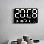 Grande horloge murale numérique multifonctionnelle