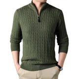 Pull décontracté torsadé avec Zip
