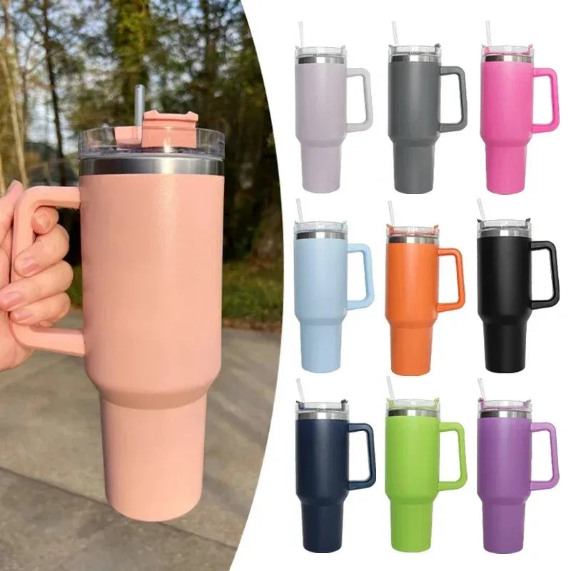 Thermos avec poignée et paille - 1200ml