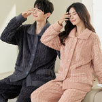 Ensemble d'intérieur cardigan torsadé mixte