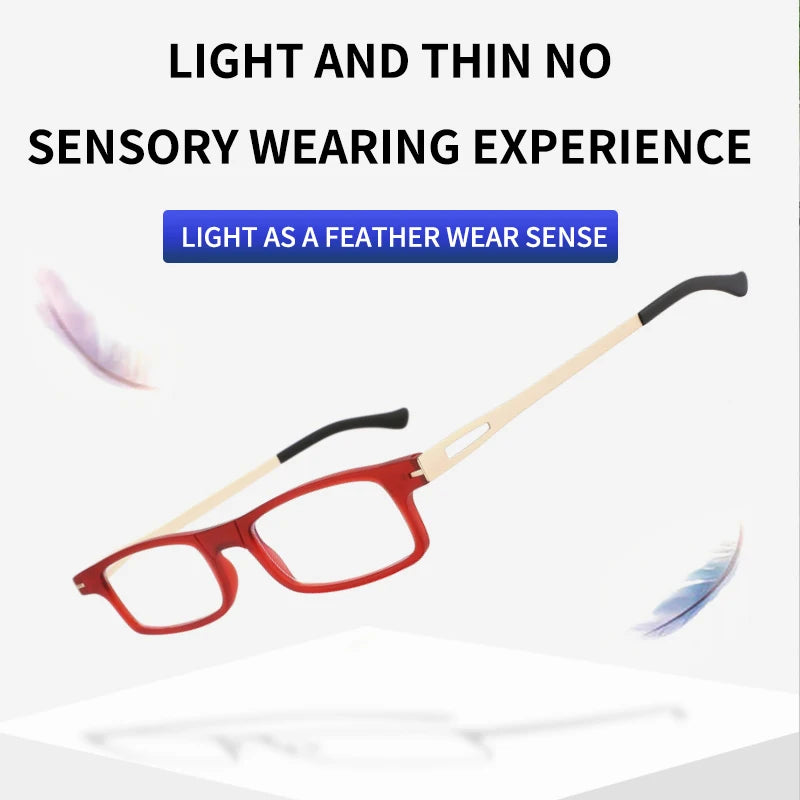 Lunettes de Lecture Pliantes Anti-Lumière Bleue avec Étui — Ultra-Légères