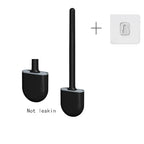 Kit Brosse de Toilette Silicone Souple + Brosse de Nettoyage
