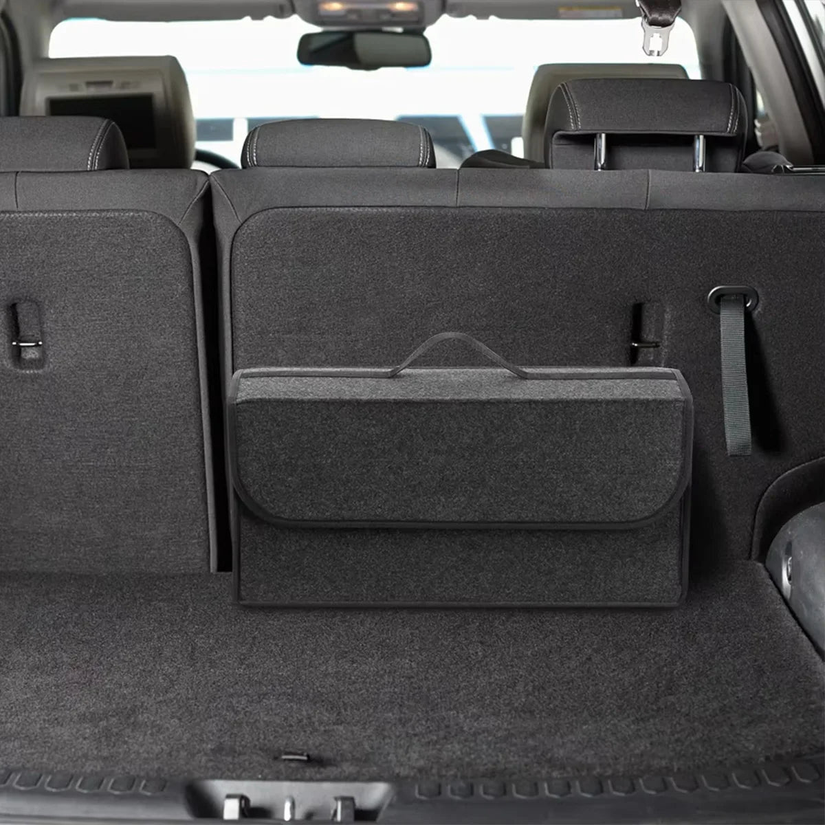 Boîte de Rangement en Feutrine avec Poignée pour Voiture