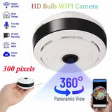 Caméra WiFi 360° Discrète – Vue Panoramique HD + Carte SD 16Gb