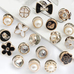 Ensemble de Boutons de Broche en Perles (20 pièces)