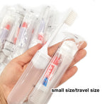 Lot de 5PCS de Mini Brosses à Dents de Voyage - Dentifrice Inclus