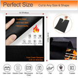 6x Tapis de Protection pour Four Anti-adhérents, Résistants à la Chaleur & Réutilisables