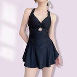 Maillot Une Pièce Amincissant Style Robe Élégante